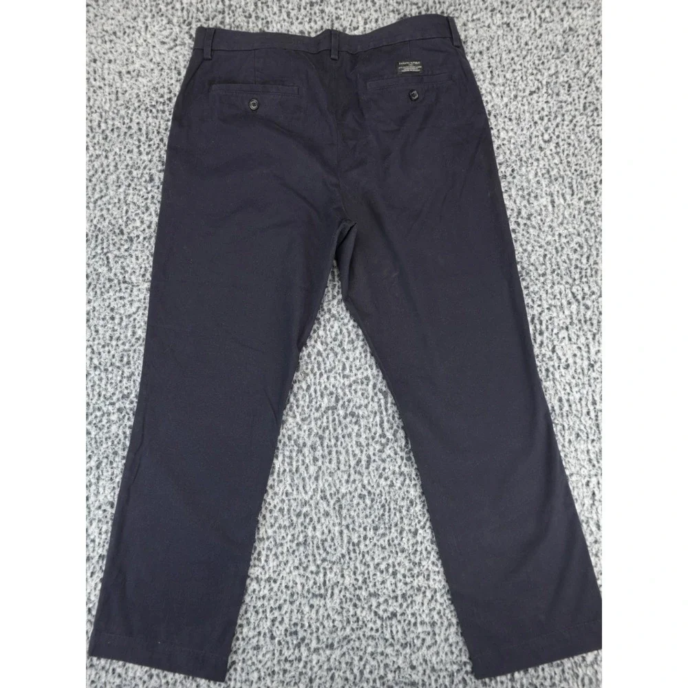 Banana Republic Mens Aiden Chino Pants 35x30‎ Navy Blue Slim Fit 100% Cotton